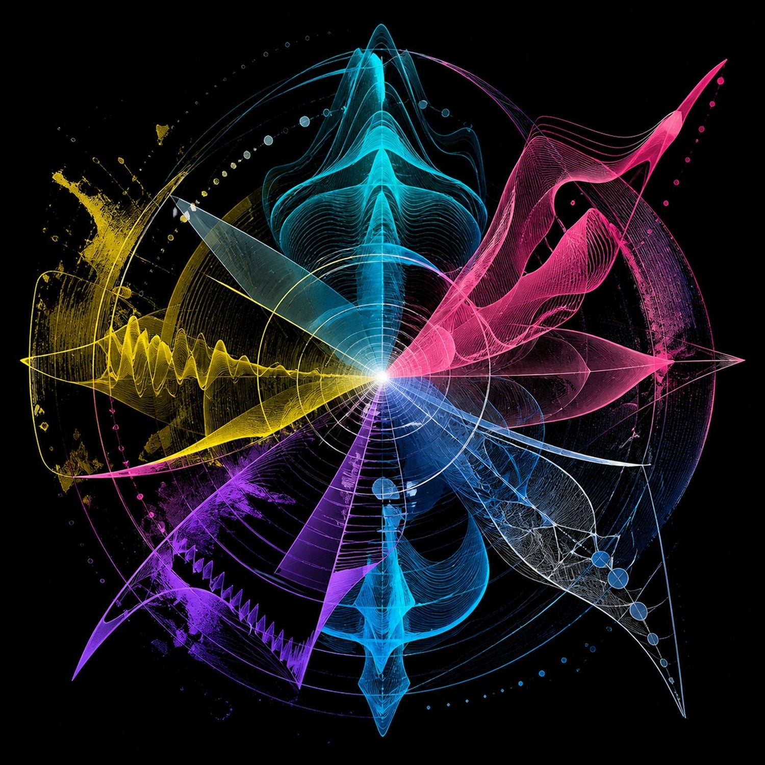 Afterimage Choir original abstract signal artwork for TrendTap posters