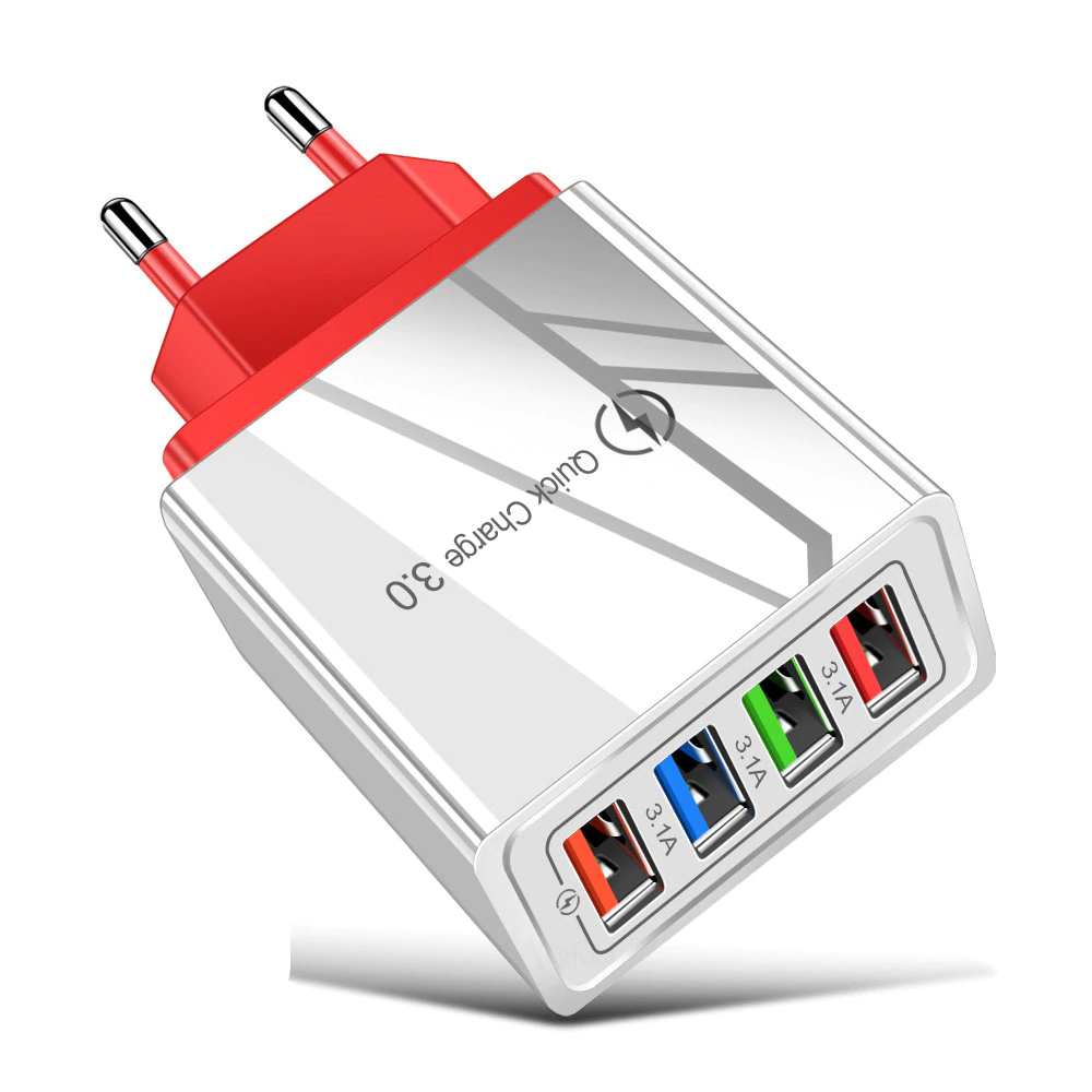 TrendTap Quick Charge 4-USB Wall Charger