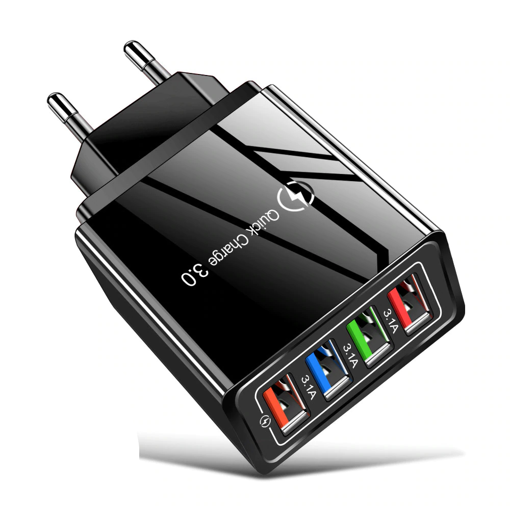 TrendTap Quick Charge 4-USB Wall Charger