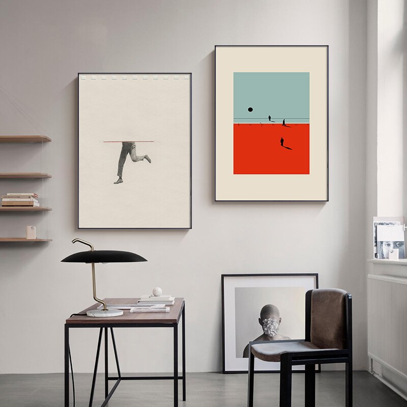 Nodic Figure Movement Wall Art
