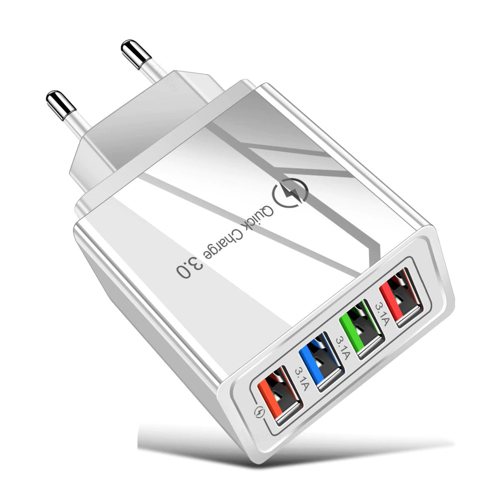 TrendTap Quick Charge 4-USB Wall Charger