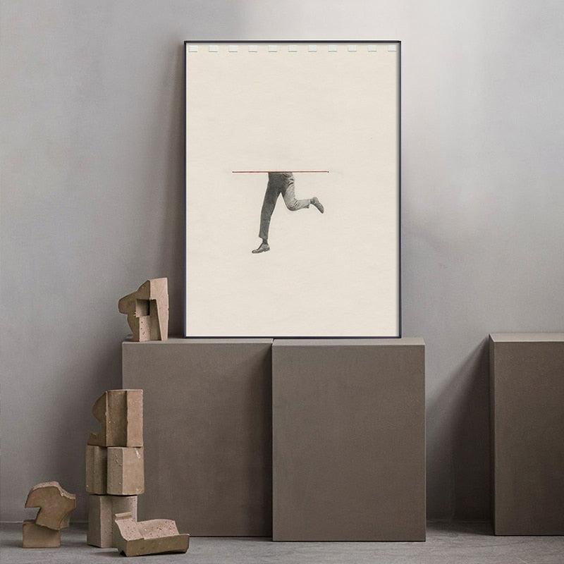 Nodic Figure Movement Wall Art