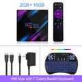 4K smart TV streaming box Android media player with HDMI WiFi and remote alternate angle