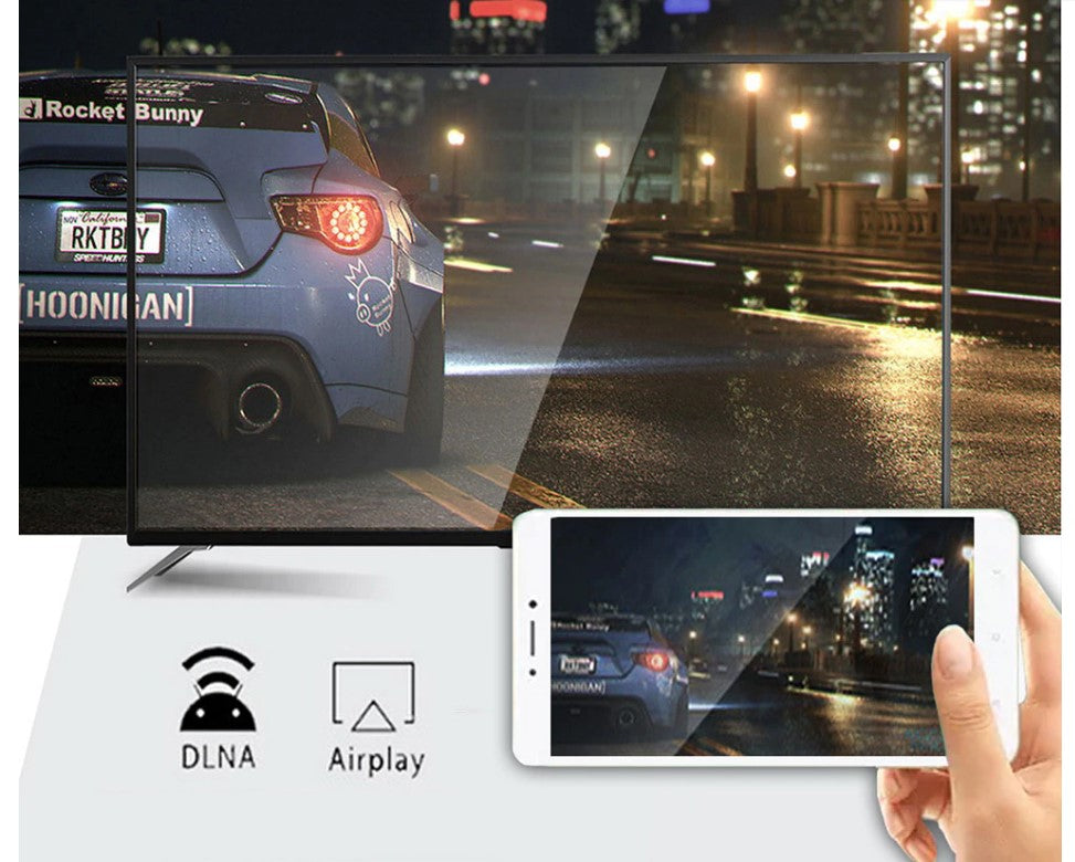 4K smart TV streaming box Android media player with HDMI WiFi and remote included accessories view