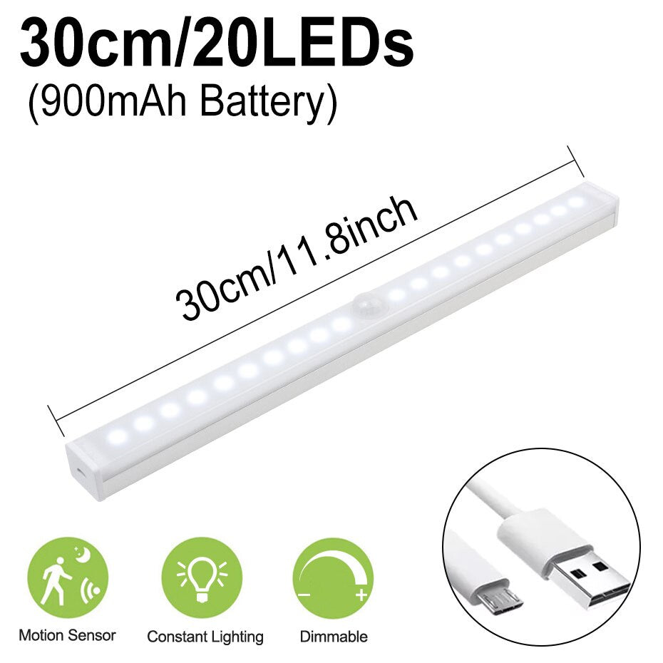 PIR motion sensor LED cabinet light stick-on under cabinet night light product comparison view