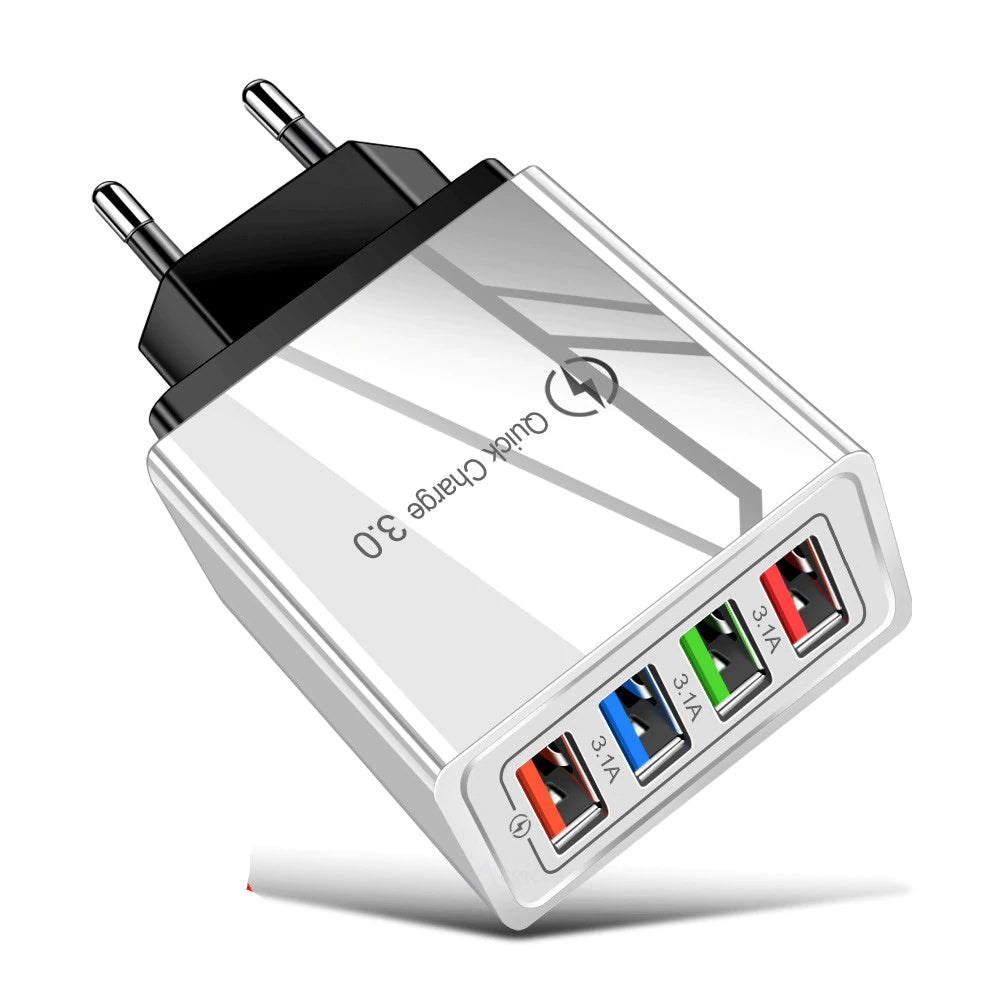 TrendTap Quick Charge 4-USB Wall Charger