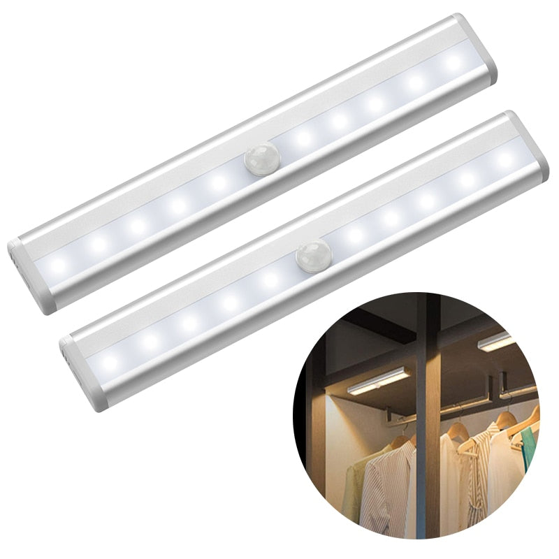PIR motion sensor LED cabinet light stick-on under cabinet night light main product view