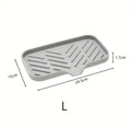 Silicone sink tray sponge holder with drain spout for kitchen and bathroom main product view