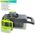 Kitchen mandoline slicer vegetable chopper cutter and food prep tool usage example