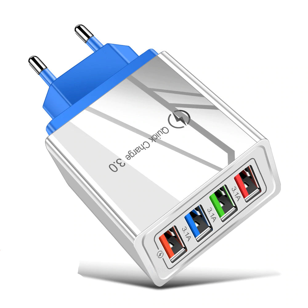 TrendTap Quick Charge 4-USB Wall Charger