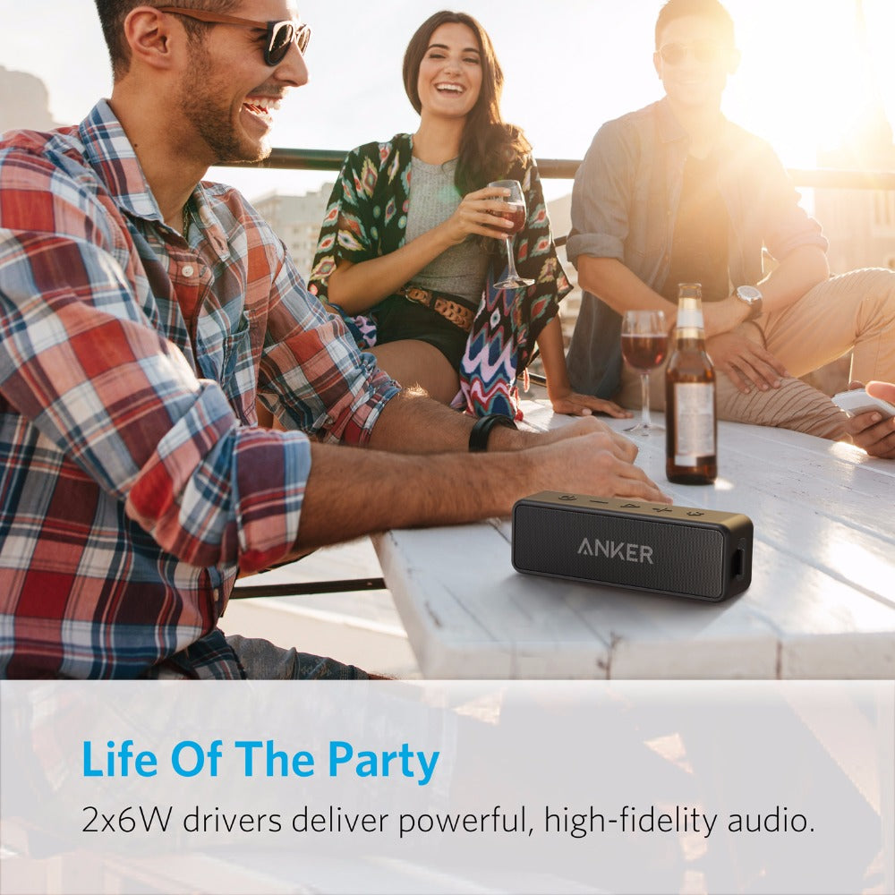 Portable Bluetooth speaker wireless speaker with USB AUX and deep bass sound size and design view