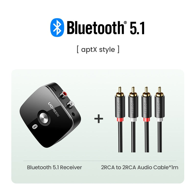 Bluetooth audio receiver wireless 3.5mm RCA adapter for speakers and cars product comparison view