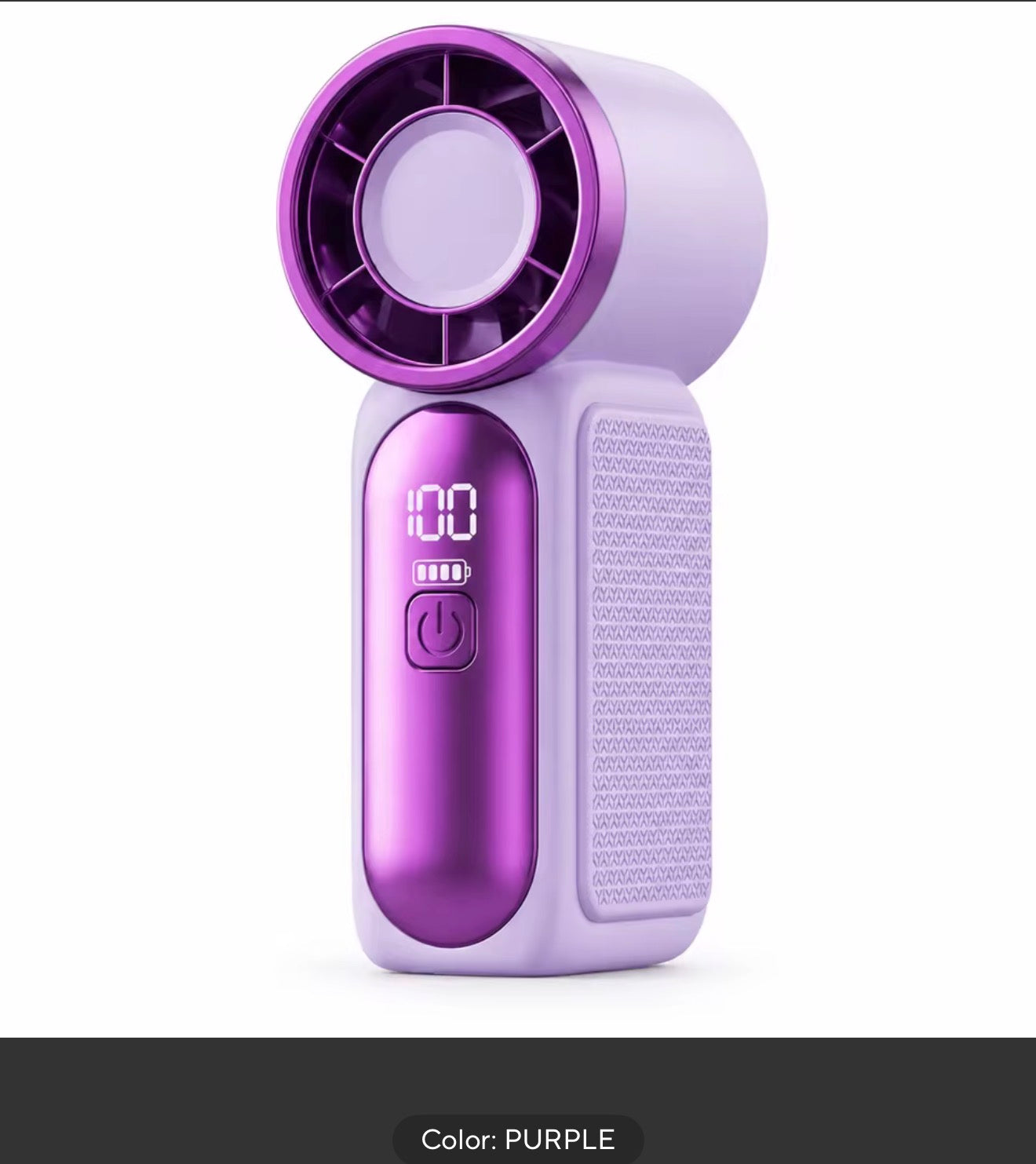 Pink mini handheld fan