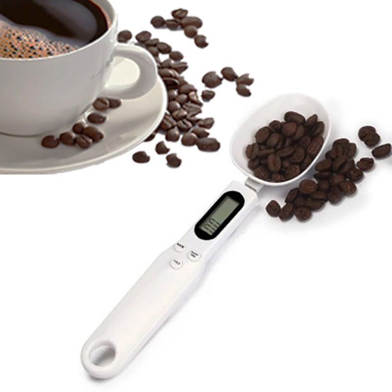 Digital measuring spoon scale LCD kitchen scale for baking coffee and pet food detail view