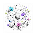 Astral Ink Garden original psychedelic art print on a clean white background