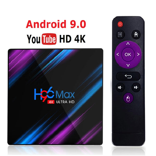 4K smart TV streaming box Android media player with HDMI WiFi and remote main product view