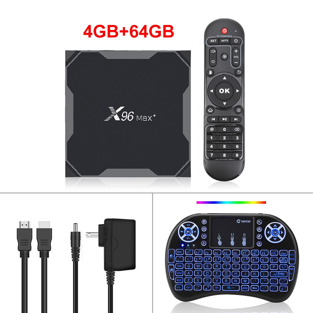 X96 MAX 4K Android TV box HDMI smart streaming media player product comparison view