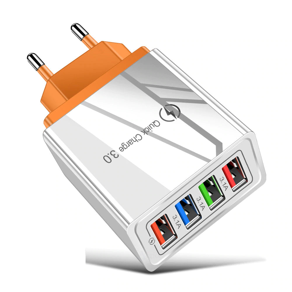 TrendTap Quick Charge 4-USB Wall Charger