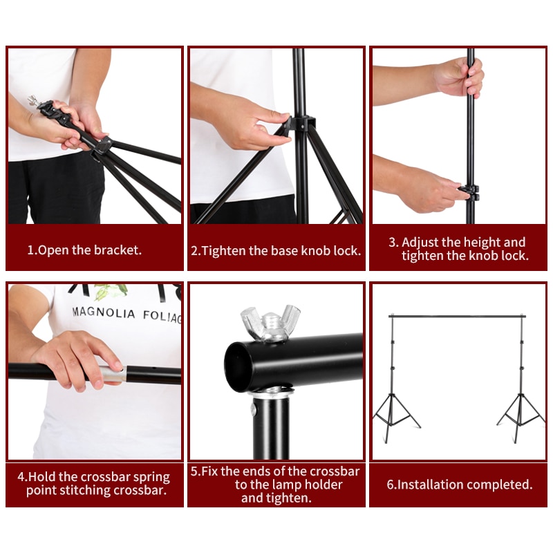 TrendTap Photography Backdrop Support Kit