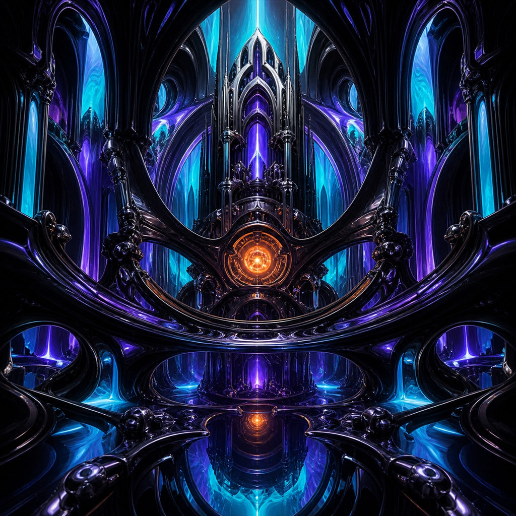 Close-up of the original TrendTap artwork Cathedral of Soft Machines