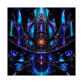 Cathedral of Soft Machines original psychedelic art print on a clean white background