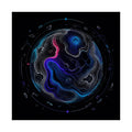 Celestial Contour original psychedelic art print on a clean white background