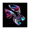 Chrome Hinge Bloom original psychedelic art print on a clean white background