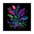 Corrupted Garden Protocol original psychedelic art print on a clean white background