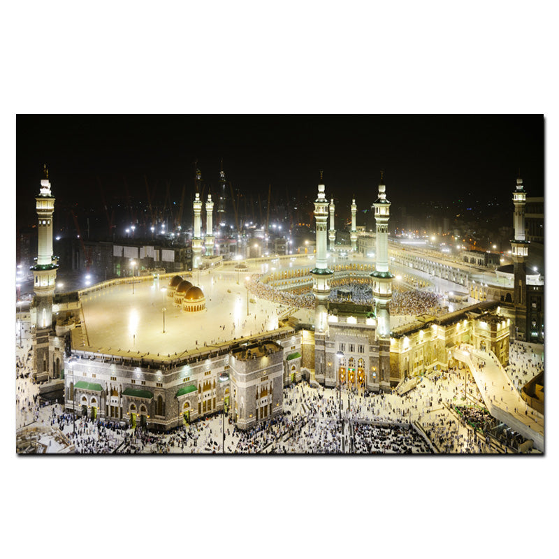 Evening Mecca Canvas Wall Art