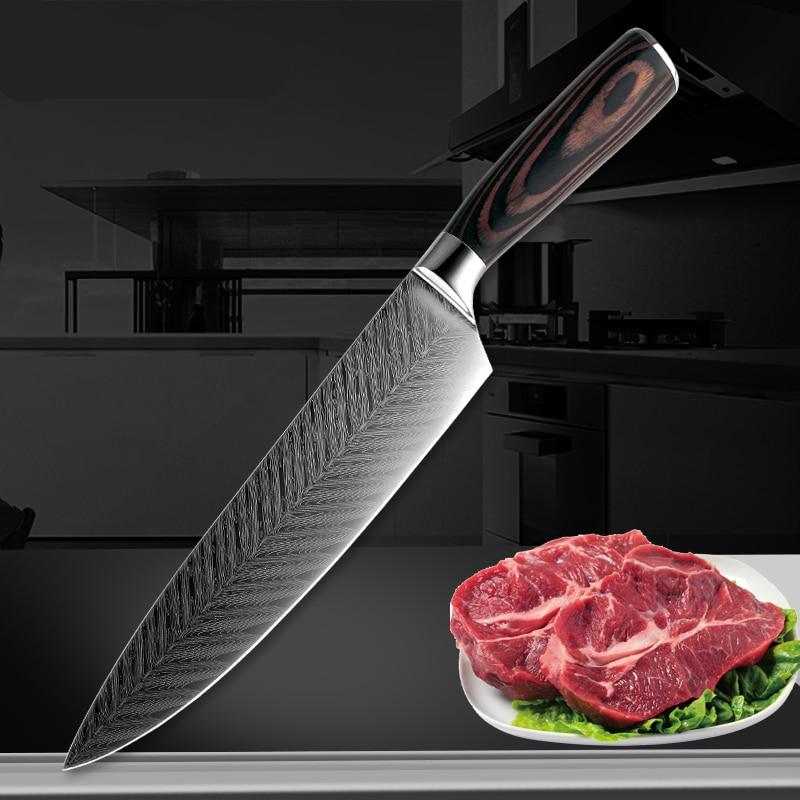 Professional Japanese Damascus Steel Kitchen Chef Knife