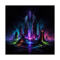 Electric Ruins original psychedelic art print on a clean white background
