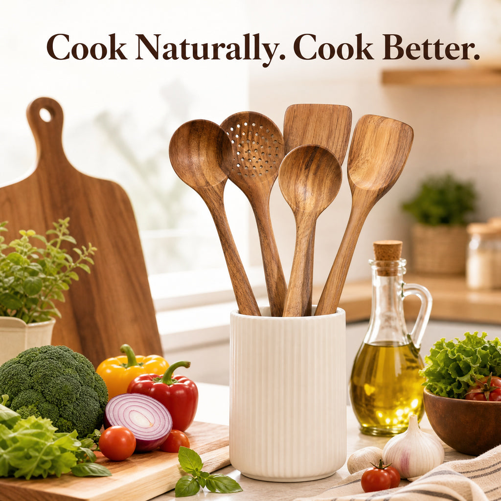 everwood 5 piece kitchen utensil set