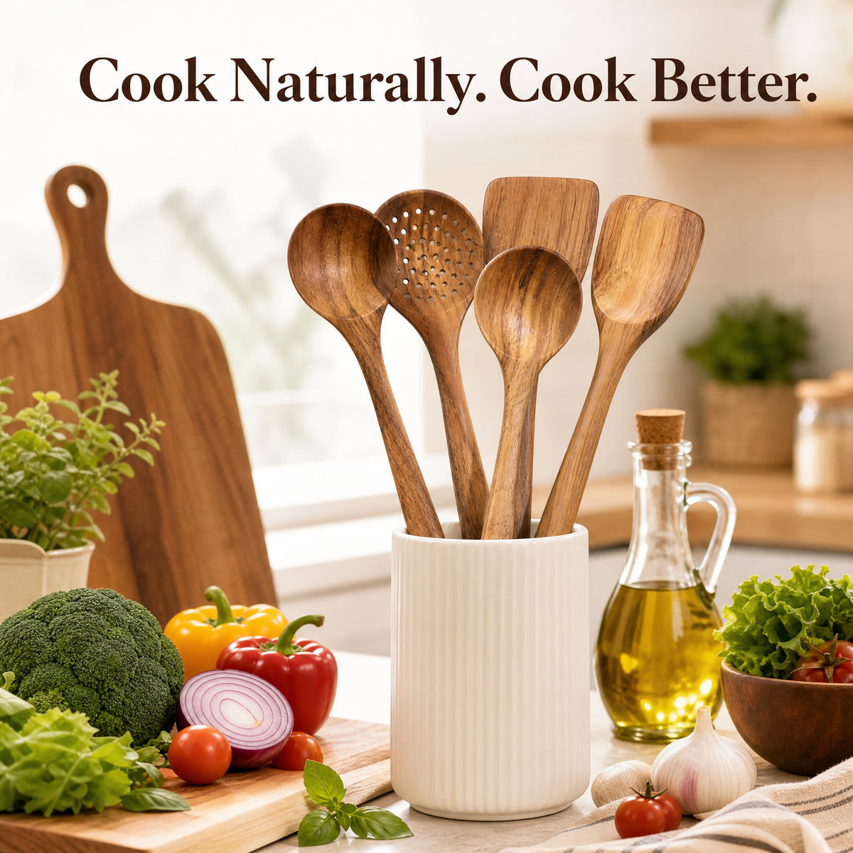 everwood 5 piece kitchen utensil set
