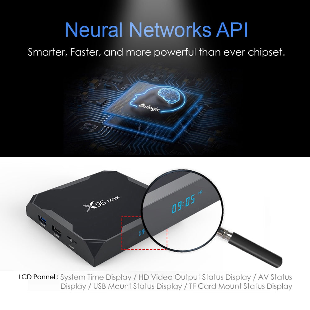 X96 MAX 4K Android TV box HDMI smart streaming media player usage example