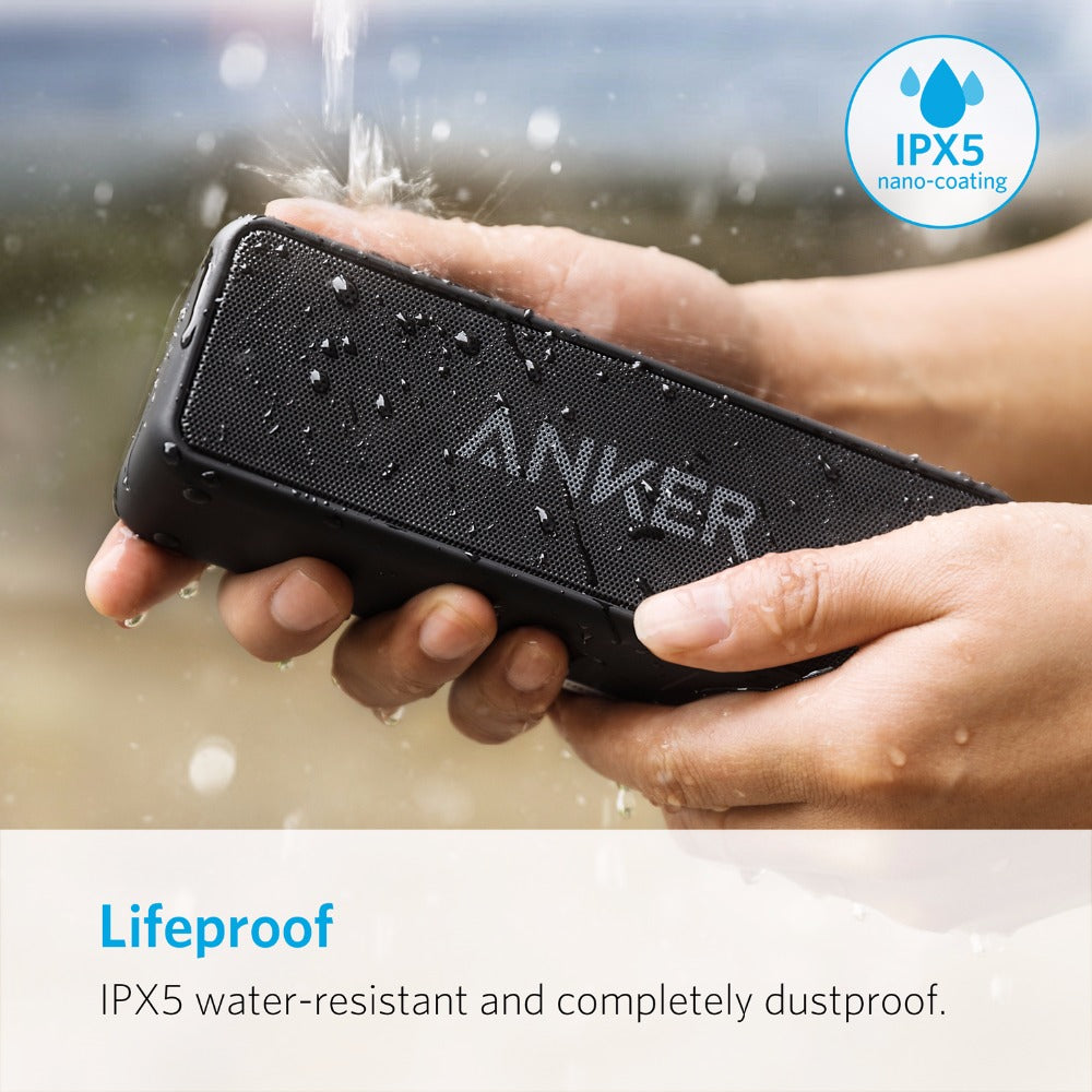 Portable Bluetooth speaker wireless speaker with USB AUX and deep bass sound usage example