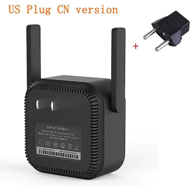 Compact 300Mbps WiFi repeater wireless range extender for home coverage setup view