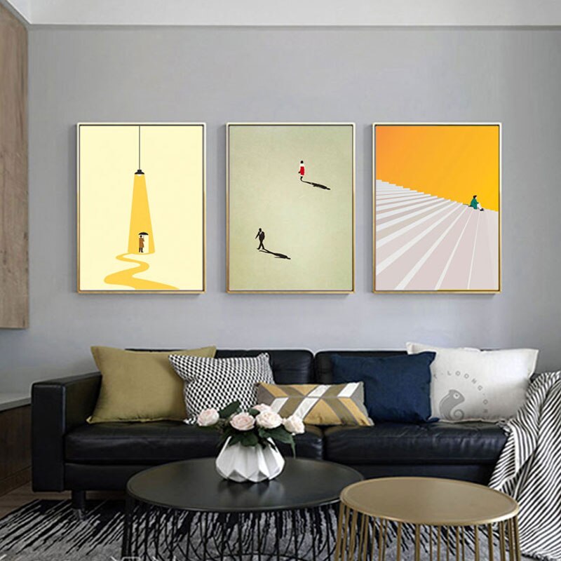 Nodic Figure Movement Wall Art