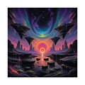 Folded Horizon original psychedelic art print on a clean white background