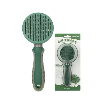 Grooming comb used on a pet coat