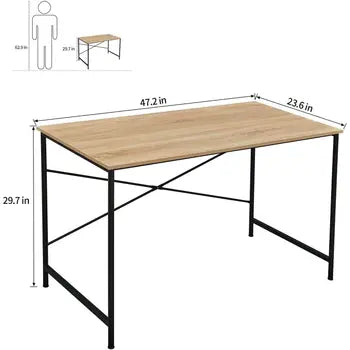 Home office desk used in a workspace