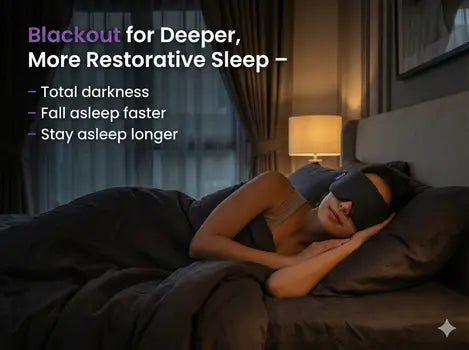 Sleep mask fabric and comfort details