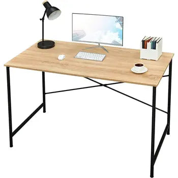 Modern home office desk side view