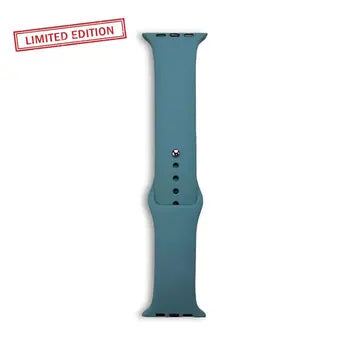 Water-resistant silicone Apple Watch sport band