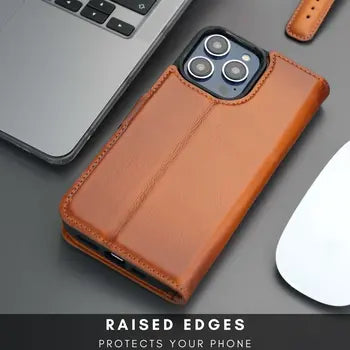 Detachable magnetic iPhone 16 Pro Max leather case