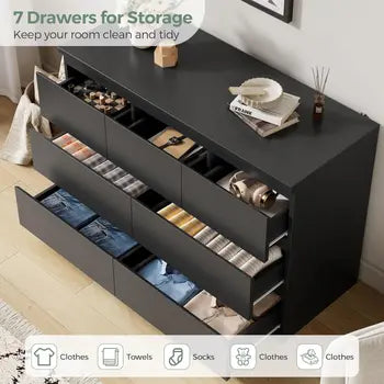 Black dresser dimensions and details