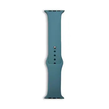 Pine green silicone watch band for larger Apple Watch cases