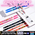 Adjustable crossbody phone strap with case connector