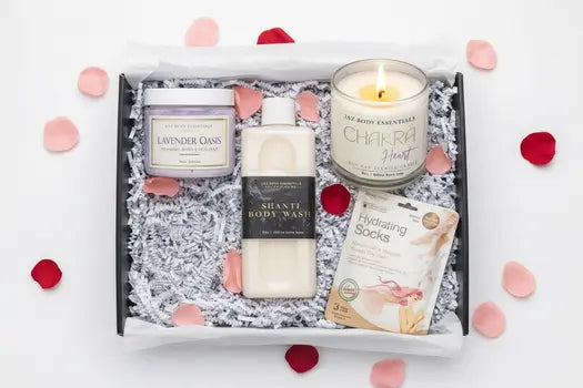 Self-care gift-box contents