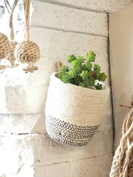 Amari jute loop baskets styled with small vessels