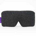 Plush black light-blocking sleep mask
